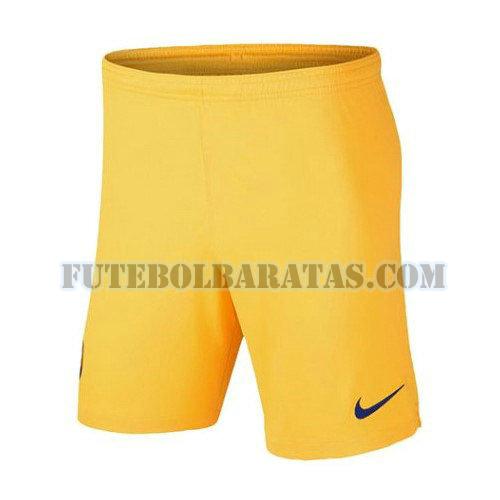 calção barcelona 2019-2020 away - amarelo homens