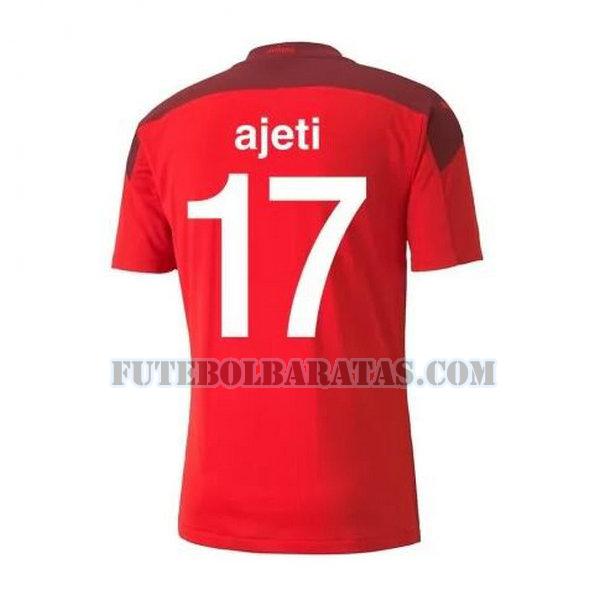 camisa ajeti 17 suíça 2020-2021 home - vermelho homens