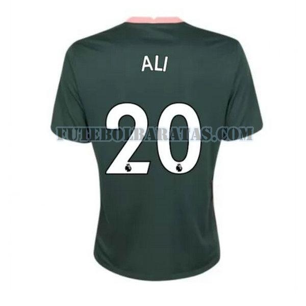 camisa ali 20 tottenham hotspur 2020-2021 away - verde homens