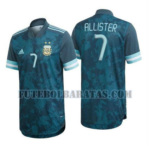 camisa allister 7 argentina 2020 away - azul homens