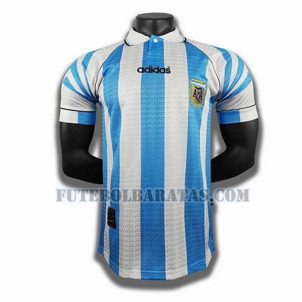 camisa argentina 1994 1996 home player - homens