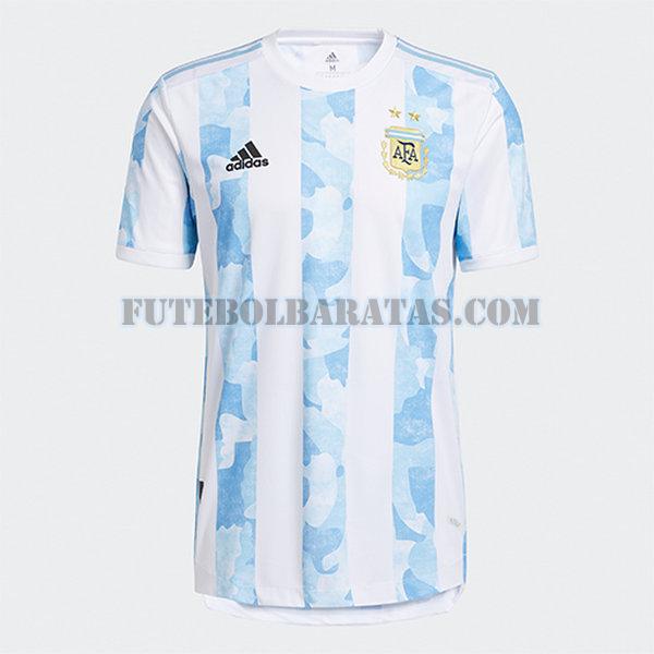 camisa argentina 2021 2022 home - azul branco homens