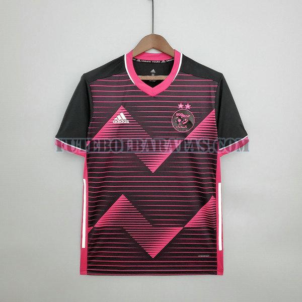 camisa argélia 2021 2022 treinamento - rosa preto homens