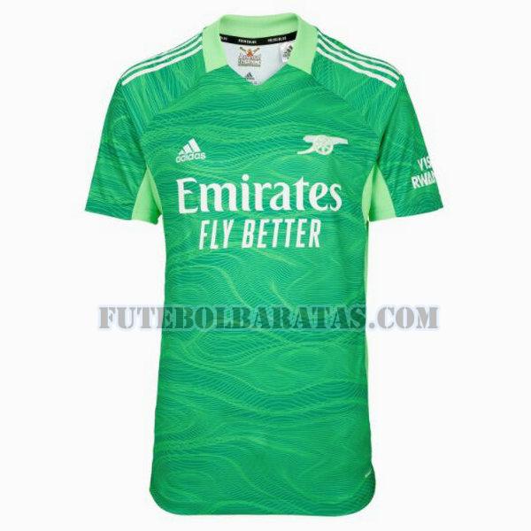 camisa arsenal 2021 2022 goleiro - verde homens
