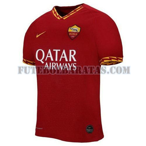 camisa as roma 2019-2020 home - vermelho homens