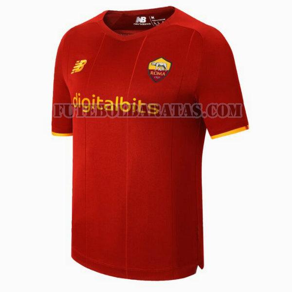 camisa as roma 2021 2022 home - vermelho homens