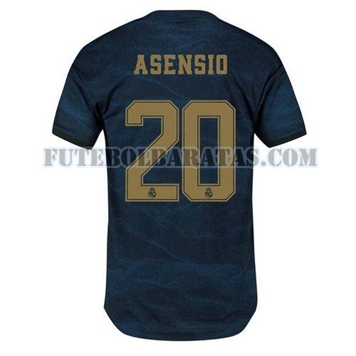 camisa asensio 20 real madrid 2019-2020 away - azul homens