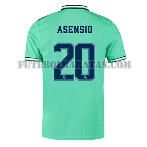 camisa asensio 20 real madrid 2019-2020 third - verde homens