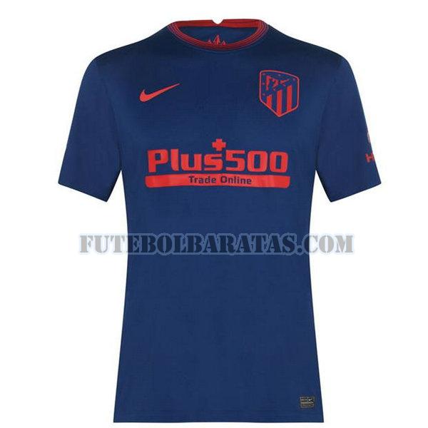 camisa atlético madrid 2020-2021 away - azul homens