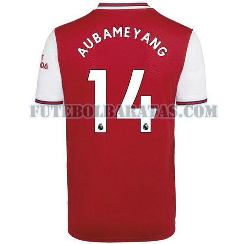 camisa aubameyang 14 arsenal 2019-2020 home - vermelho homens