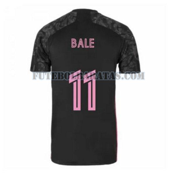 camisa bale 11 real madrid 2020-2021 third - preto homens