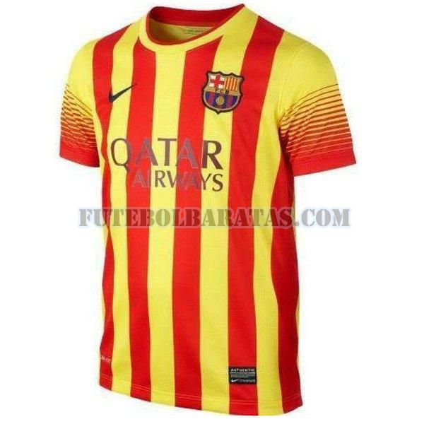 camisa barcelona 2013-2014 away - amarelo homens