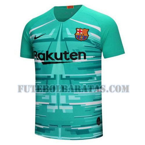camisa barcelona 2019-2020 goleiro home - verde homens