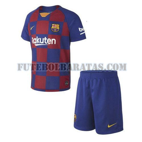 camisa barcelona 2019-2020 home - azul meninos