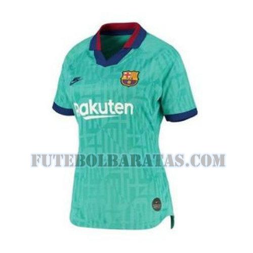 camisa barcelona 2019-2020 third - verde mulheres