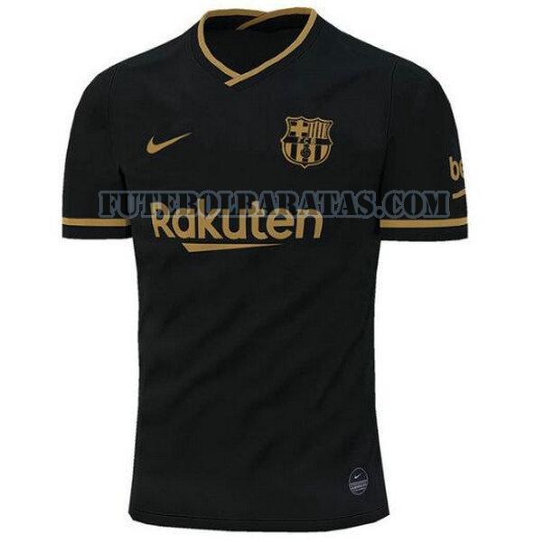 camisa barcelona 2020-2021 away - preto homens