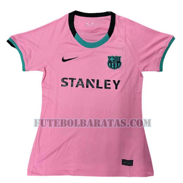 camisa barcelona 2020-2021 third - rosa mulheres