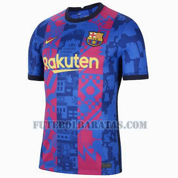 camisa barcelona 2021 2022 third - azul homens