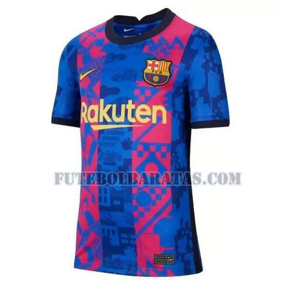 camisa barcelona 2021 2022 third - azul mulheres