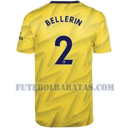 camisa bellerin 2 arsenal 2019-2020 away - amarelo homens