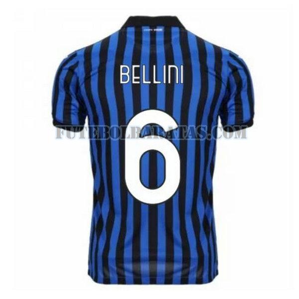 camisa bellini 6 atalanta bc 2020-2021 home - azul homens