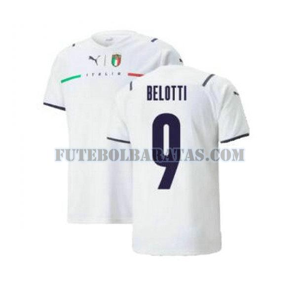 camisa belotti 9 itália 2021 2022 away - branco homens