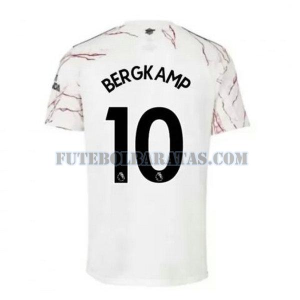 camisa bergkamp 10 arsenal 2020-2021 away - branco homens