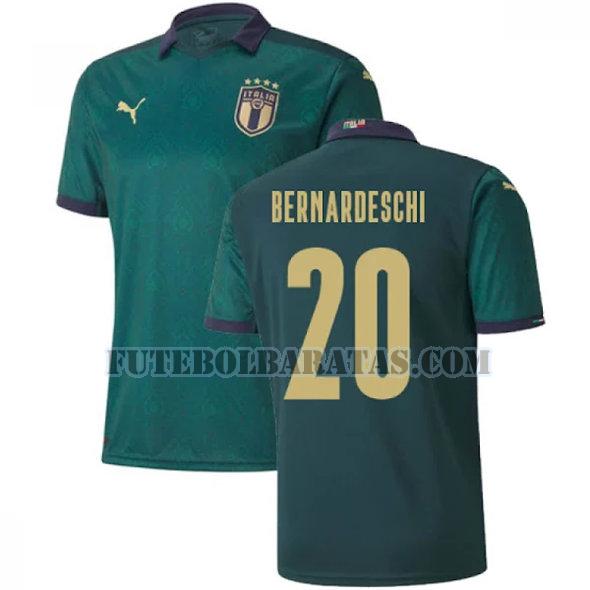 camisa bernardeschi 20 itália 2020 third - verde homens
