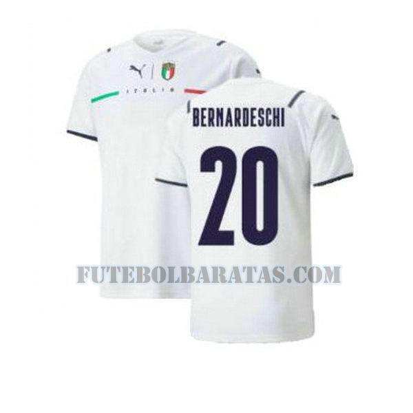 camisa bernardeschi 20 itália 2021 2022 away - branco homens