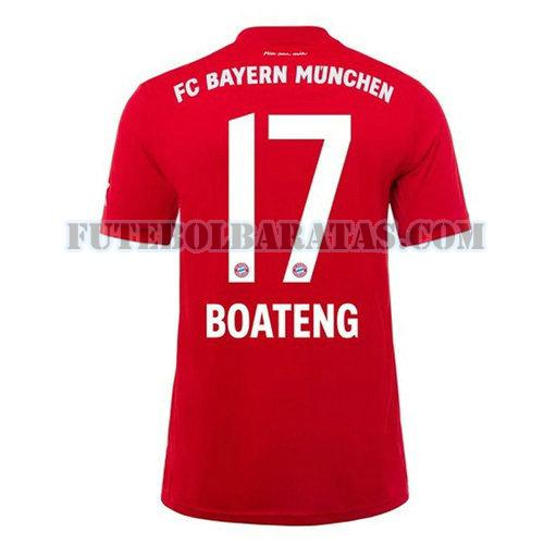 camisa boateng 17 bayern de munique 2019-2020 home - vermelho homens