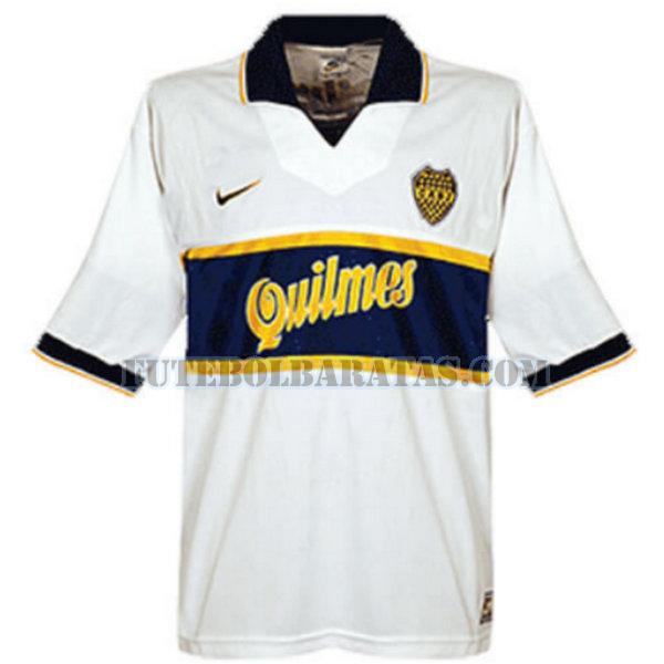camisa boca juniors 1996-1997 away - branco homens