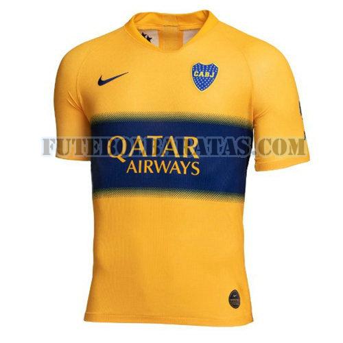 camisa boca juniors 2019-2020 away - amarelo homens