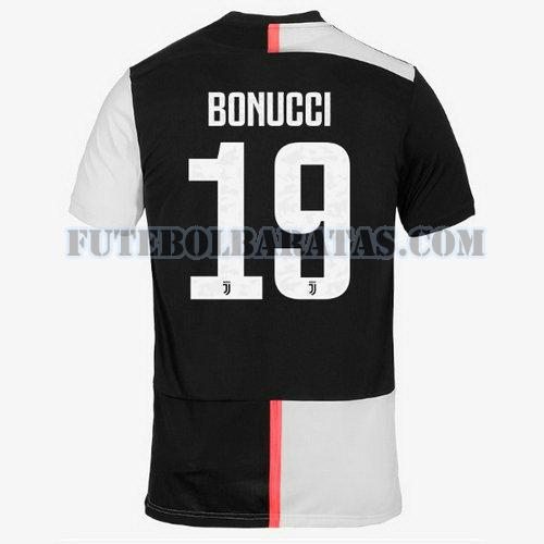 camisa bonucci 19 juventus 2019-2020 home - preto homens