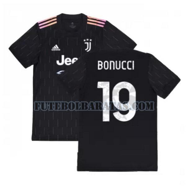 camisa bonucci 19 juventus 2021 2022 away - preto homens