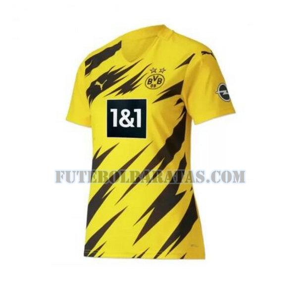camisa borussia dortmund 2020-2021 home - amarelo mulheres