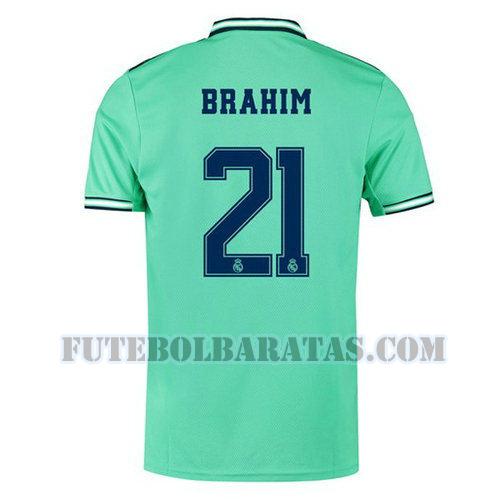 camisa brahim 21 real madrid 2019-2020 third - verde homens