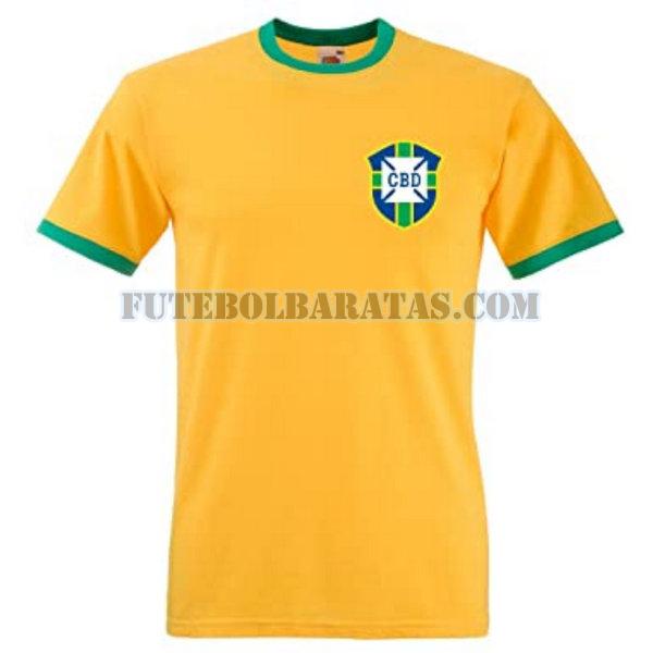 camisa brasil 1970 home - amarelo homens