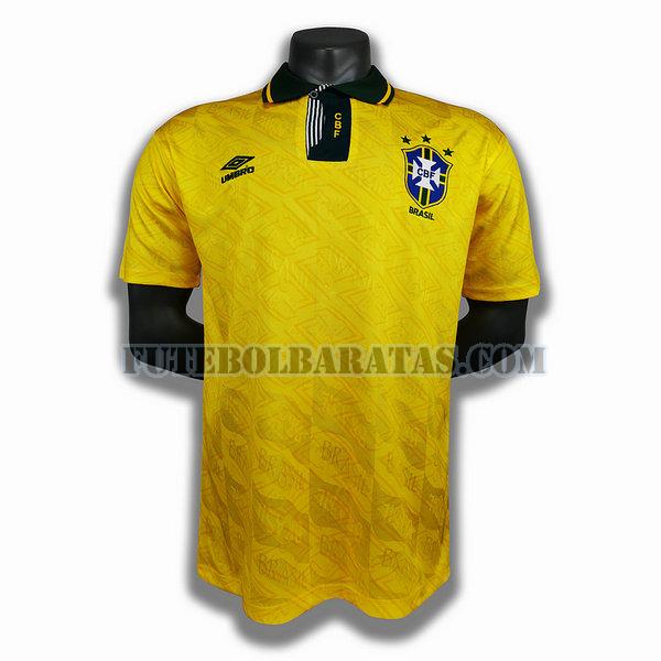 camisa brasil 1991 1993 home player - homens