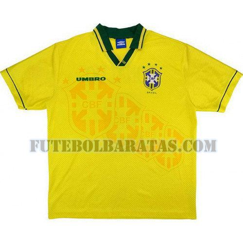 camisa brasil 1994 1997 home - amarelo homens
