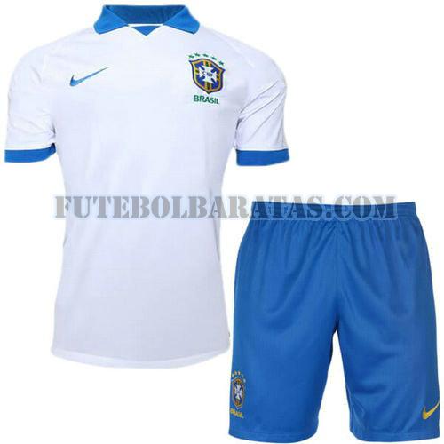 camisa brasil 2019 away - branco meninos