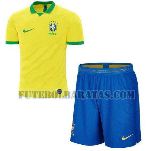 camisa brasil 2019 home - amarelo meninos