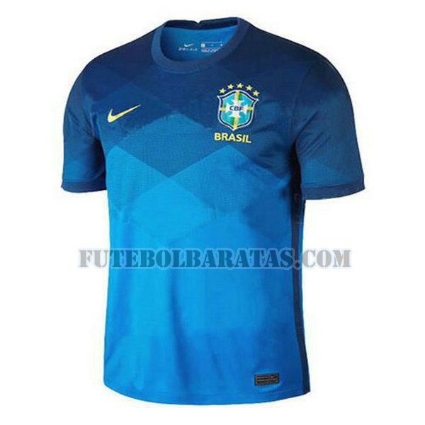 camisa brasil 2020 away - azul homens