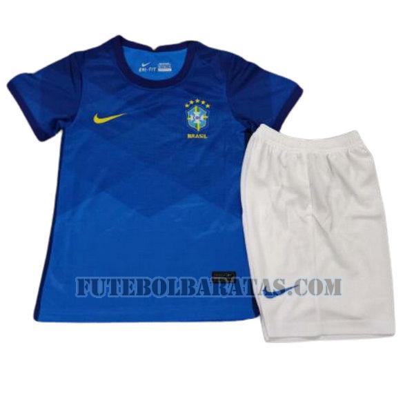 camisa brasil 2020 away - azul meninos