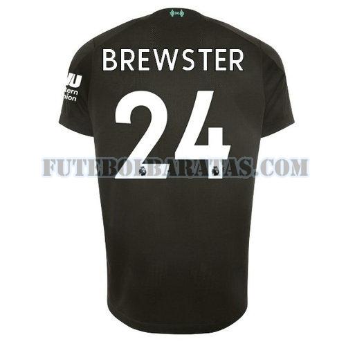 camisa brewster 24 liverpool 2019-2020 third - preto homens