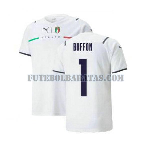 camisa buffon 1 itália 2021 2022 away - branco homens