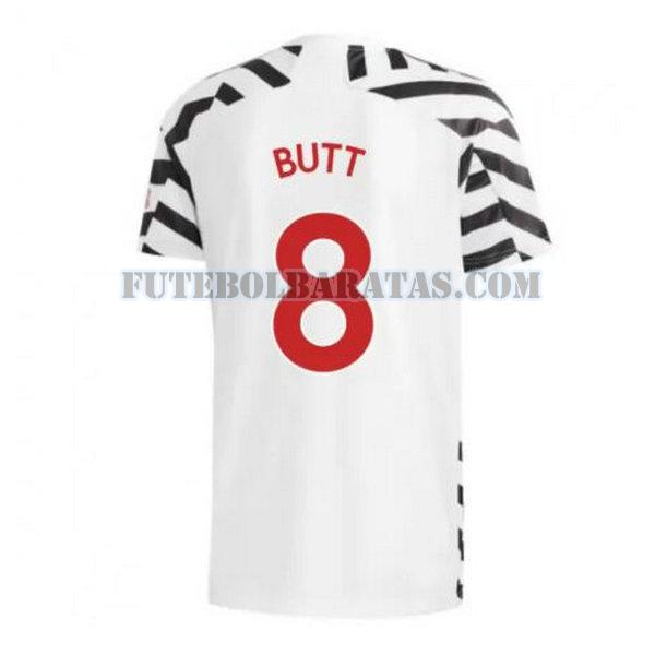 camisa butt 8 manchester united 2020-2021 third - preto homens