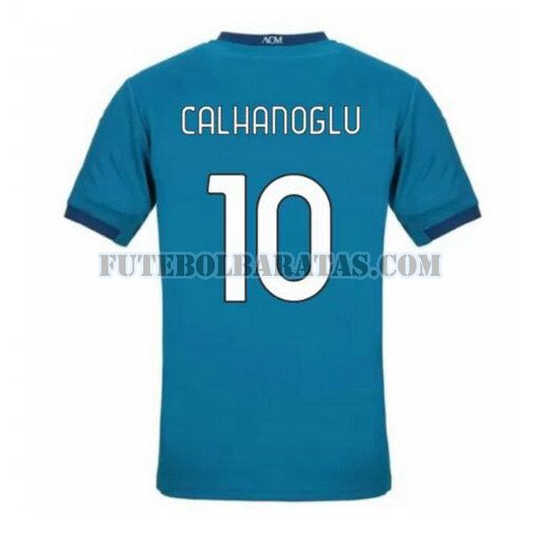 camisa calhanoglu 10 ac milan 2020-2021 third - azul homens
