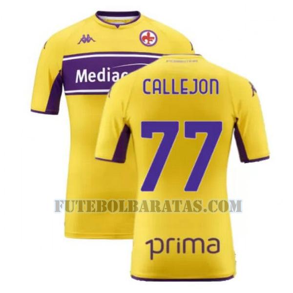camisa callejon 77 fiorentina 2021 2022 third - amarelo homens