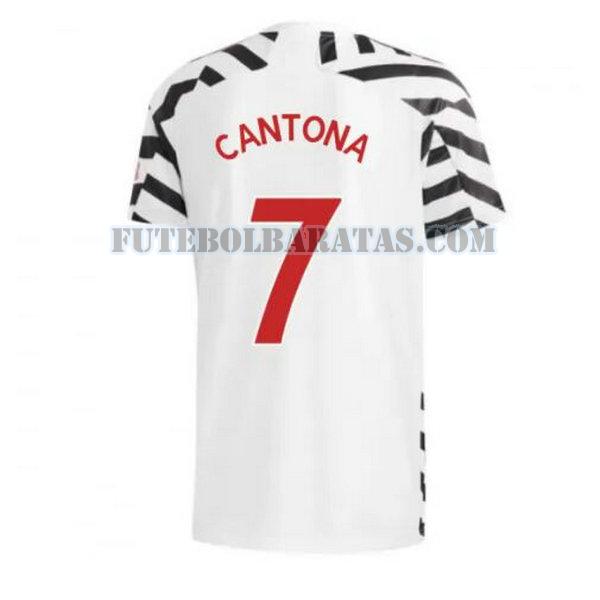 camisa cantona 7 manchester united 2020-2021 third - preto homens