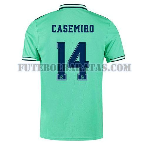 camisa casemiro 14 real madrid 2019-2020 third - verde homens
